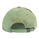 green baseball cap
