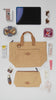 daily lunch tote latte tan camel dacosta verde